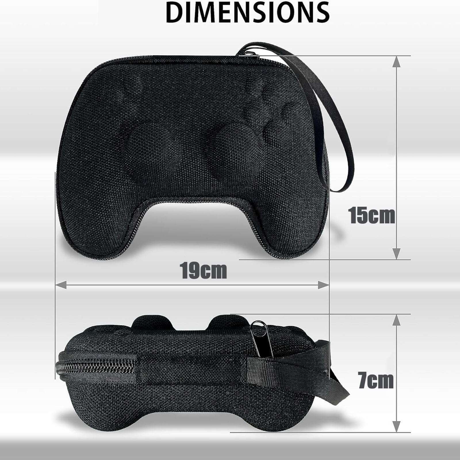 Portable PS5 Controller Storage Bag - Durable EVA Protective Case for Game Controllers - Travel-Friendly Organizer for PS5 Accessories - Perfect for Gaming, Travel & Storage