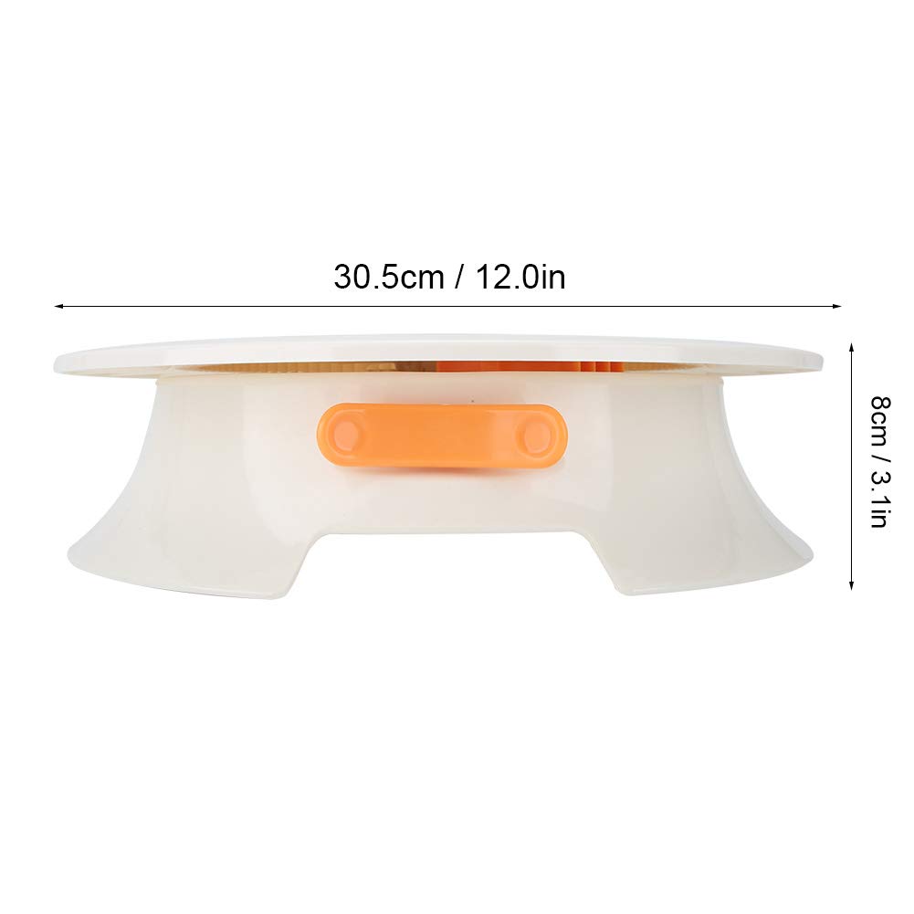 11 Inch Non-Stick Cake Turntable - White Rotating Cake Stand for Decorating, Baking & Pastry Making | Cake Spinner for Cupcakes, Fondant & Dessert Presentation | Perfect for Home Bakers & Professional Chefs