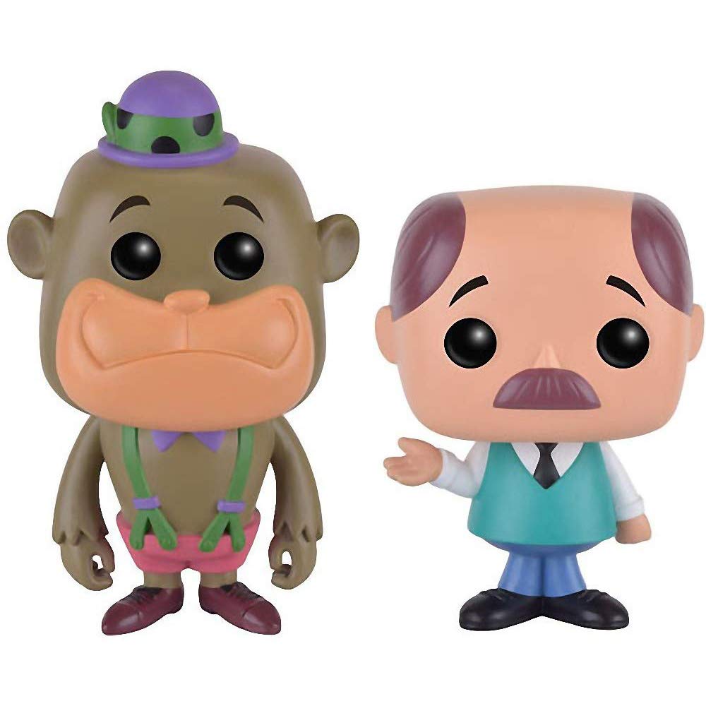 Funko Pop! Movies Vinyl Figure - Magilla Gorilla & Mr. Peebles (2016 NYCC Exclusive) with Compatible Protector Case (09018-B) | Collectible Toy for Pop Culture Fans, Home Display & Gift for Animation Lovers