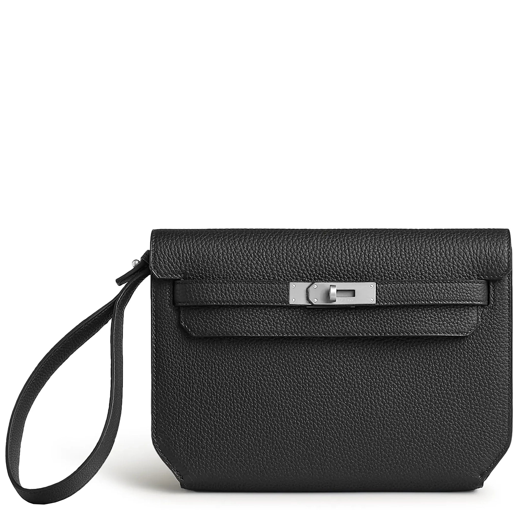 Hermès Kelly Depeches 25 Handbag in Black Togo Leather with Palladium Hardware - Luxury Crossbody Bag for Women, Perfect for Work, Travel & Special Occasions