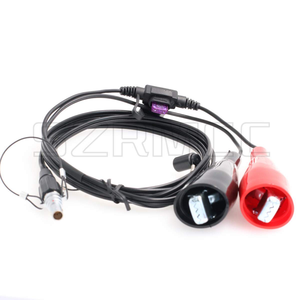 Trimble GPS RTK GNSS Receiver 5700 5800 R6 R7 R8 R10 Replacement Power Cable with Alligator Clips - Compatible with 46125-20 & 0B 7 Pin Connectors - Ideal for Surveying, Construction & Precision Agriculture