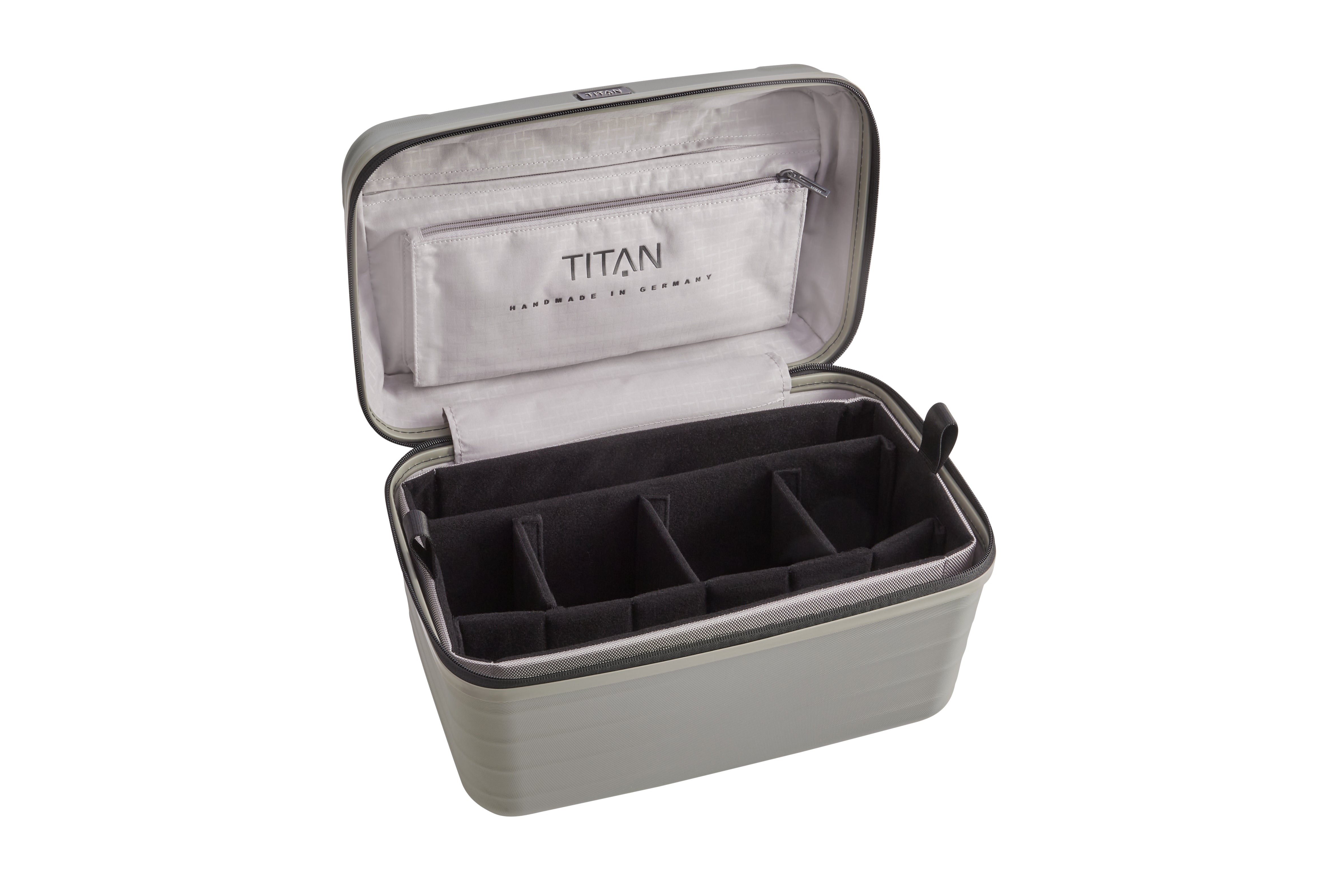 Titan LITRON Professional Makeup Case - Portable Cosmetic Organizer for Travel, Home & Salon Use | Waterproof Beauty Storage Box with Mirror for Makeup Brushes & Cosmetics