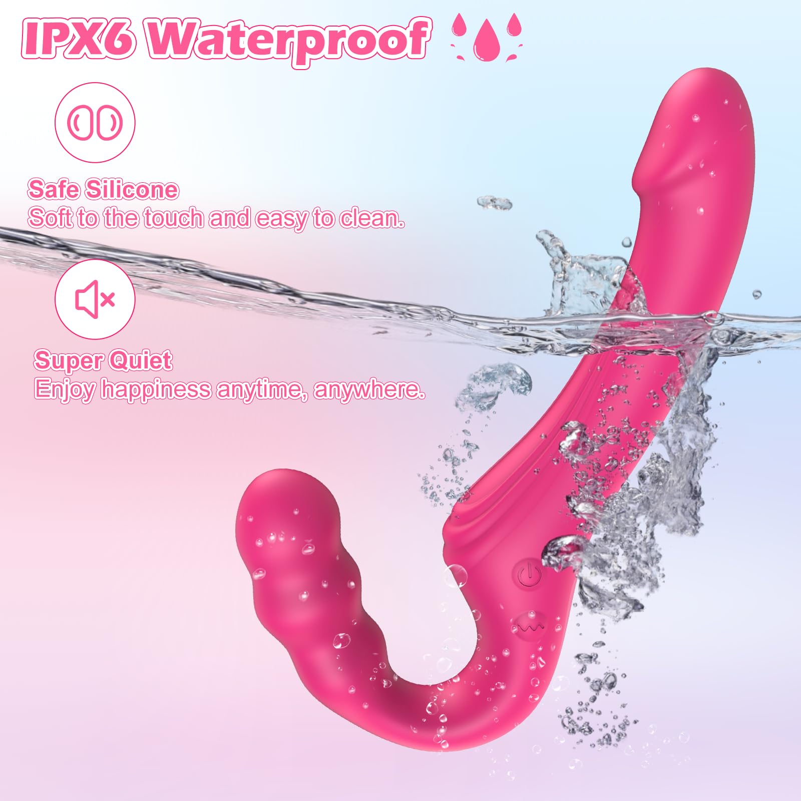 Premium Realistic Strapless Strap-On Dildo for Women - Remote Control Vibrator with 10 Powerful Modes for G-Spot & Clitoral Stimulation, Couples Play & Anal Sex | Perfect for Lesbian Couples, Role Play & Spicing Up Your Intimate Life