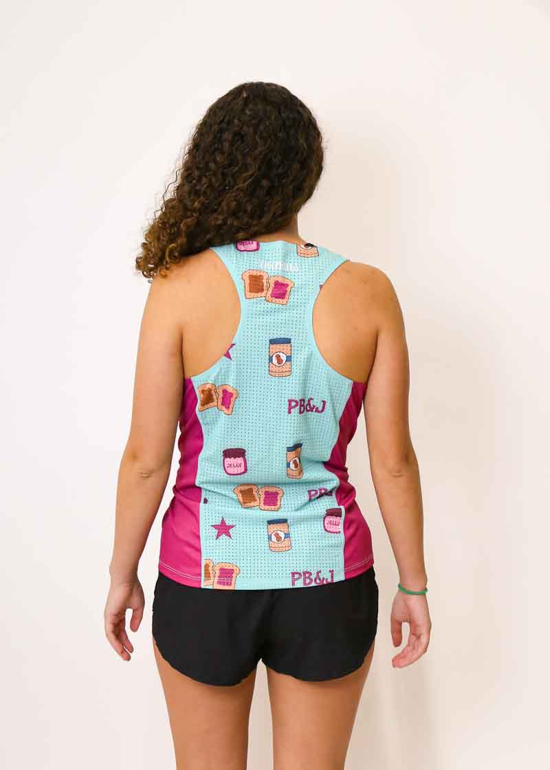 Women's PB&J Performance Singlet - Breathable Running Tank Top for Workouts & Gym - Perfect for Yoga, CrossFit & Athletic Training