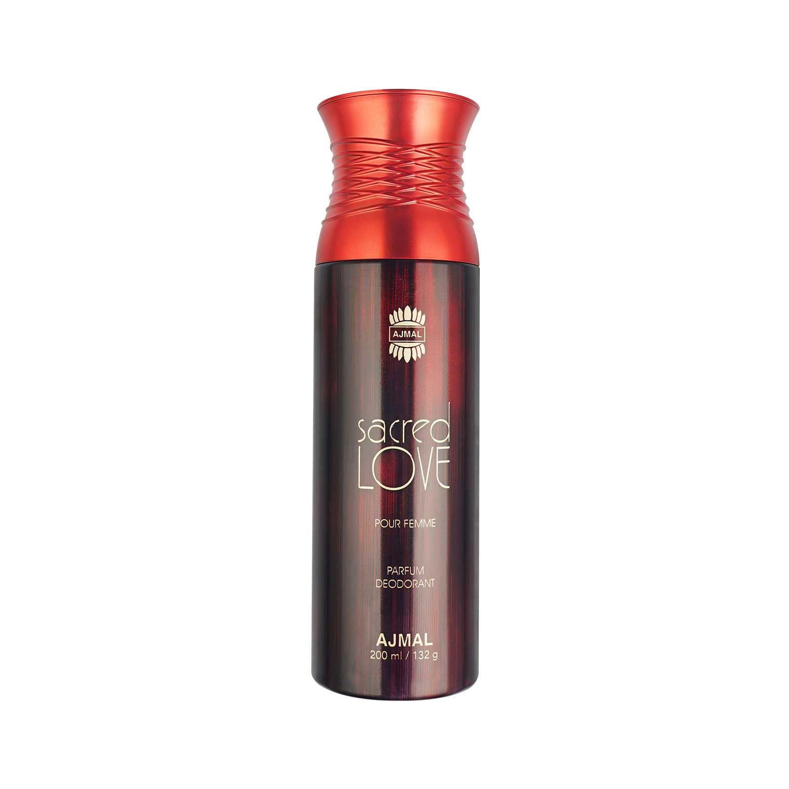 Ajmal Sacred Love Perfume for Women - 200ml Long Lasting Body Spray & Deodorant Gift Set - Romantic Date Night & Special Occasion Fragrance