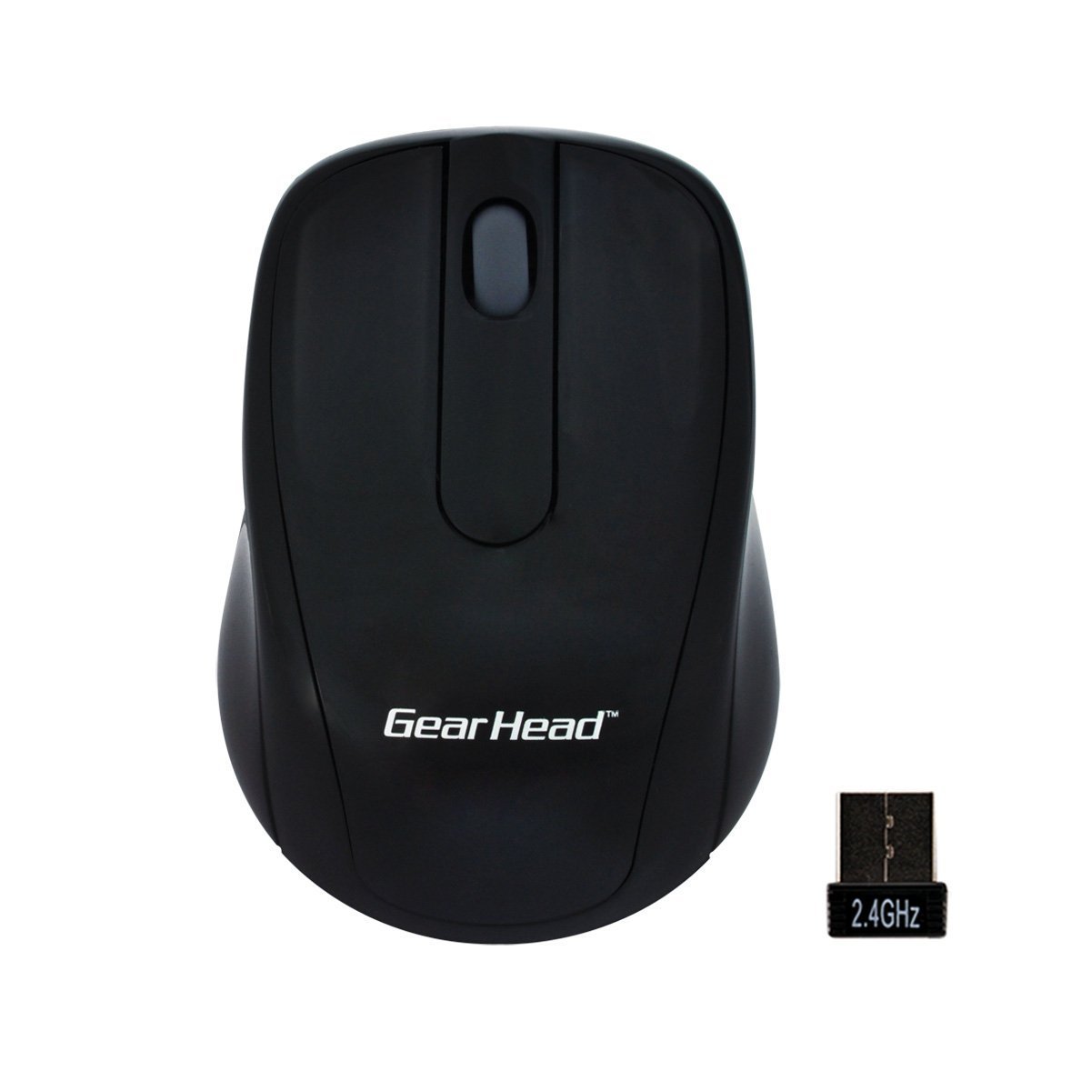 2.4GHz Wireless Optical Nano Mouse - Compact & Portable USB Computer Mouse for Laptop, PC, Mac - Ergonomic Design for Comfortable Use (MP2120BLK) - Perfect for Office, Home, Travel & Gaming