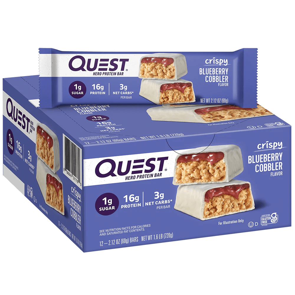 Quest Hero Protein Bars 12 Pack - Low Carb, High Protein Snack for Weight Loss & Muscle Building - Perfect for Gym, Hiking & On-the-Go Nutrition