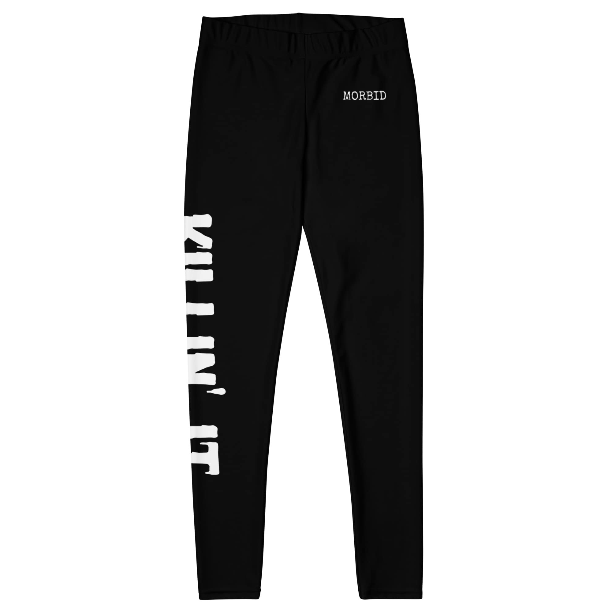 Morbid Killin' It Black Yoga Leggings - Officially Licensed Wondery Merch | High Waisted Workout Pants for Women | Perfect for Yoga, Gym & Lounge Wear