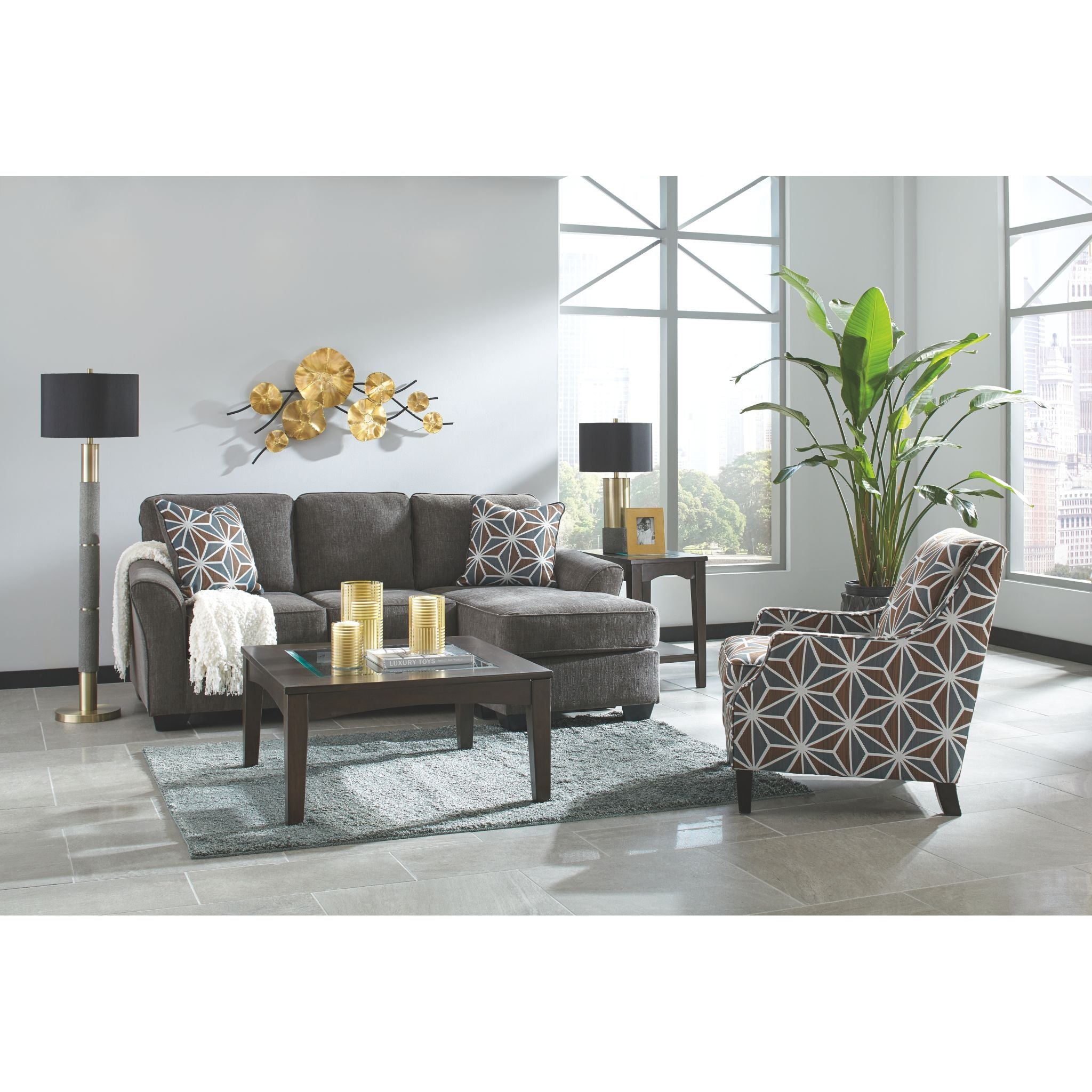 Modern Brise Sofa Chaise Lounge - Comfortable Sectional Couch with Recliner for Living Room, Bedroom & Office - Perfect for Relaxing, Lounging and Entertaining Guests