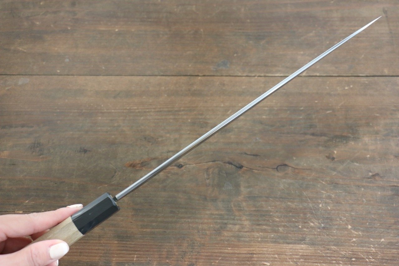 Premium Choyo White Steel Yanagiba Sashimi Knife 270mm - Razor Sharp Japanese Sushi Knife with Mirror Finish - Perfect for Slicing Raw Fish, Sashimi & Sushi Preparation