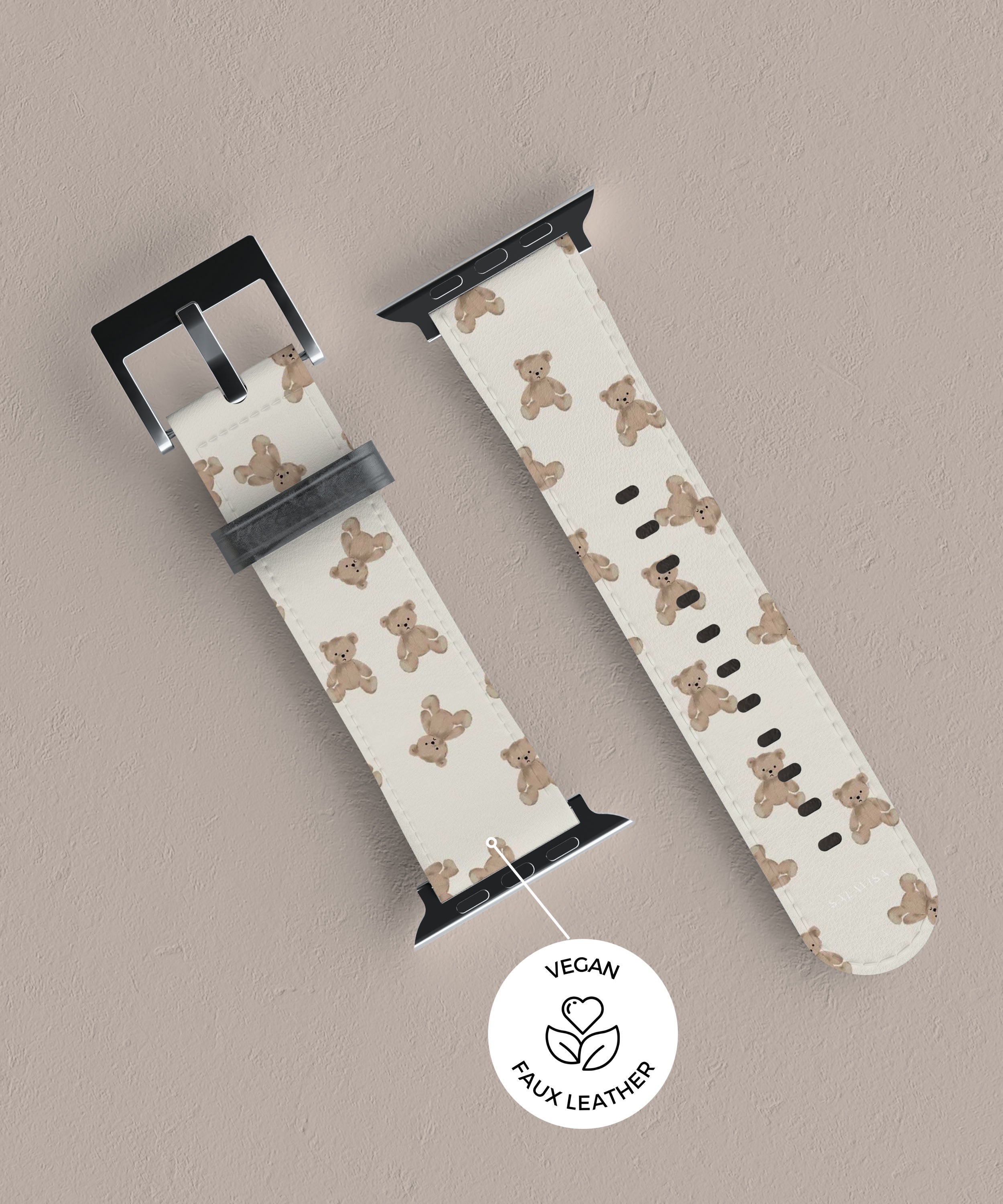 Premium Soft Silicone Bear Hugs Apple Watch Band - Comfortable & Stylish for Workouts, Running & Everyday Wear