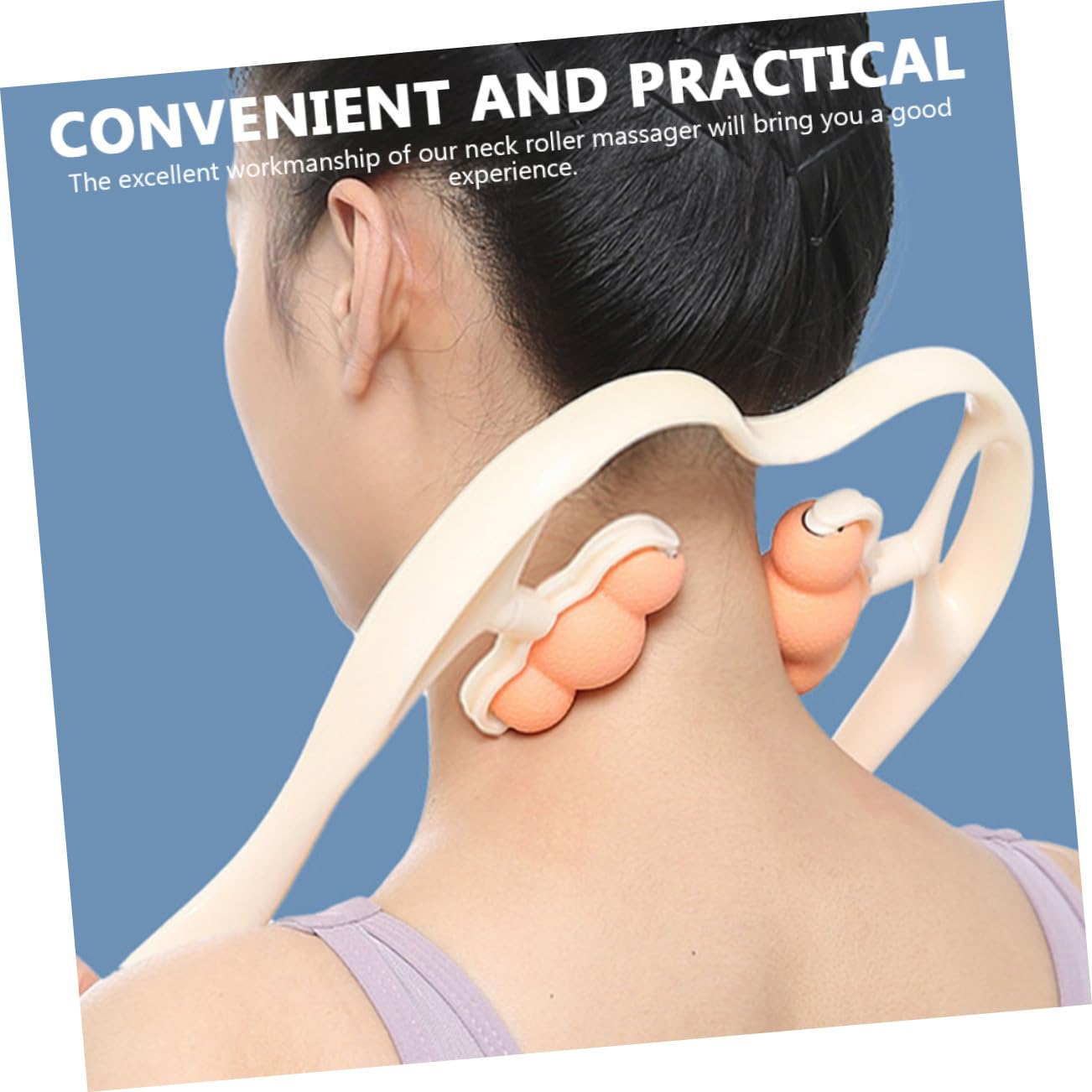 MAGICLULU 2-Pack Cervical Ball Massager - Handheld Trigger Point Therapy for Neck, Shoulder & Body Pain Relief - Portable Manual Massage Tool for Travel, Office & Home Use
