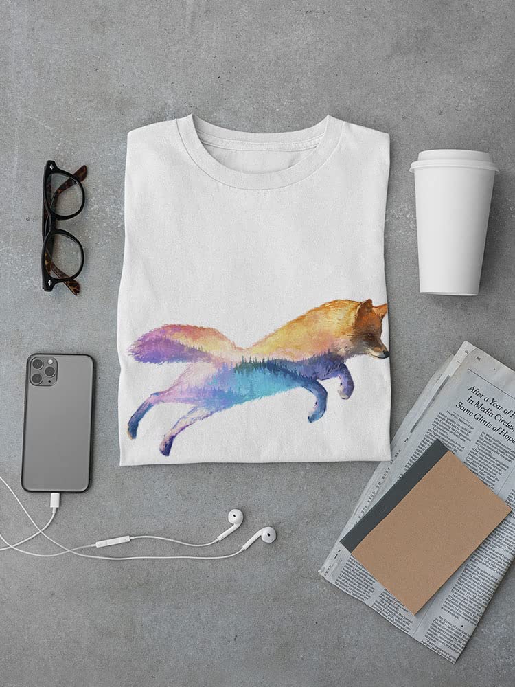 Stylish Red Fox and Nature Landscape T-Shirt for Men - Perfect for Casual Wear, Outdoor Adventures & Gifts