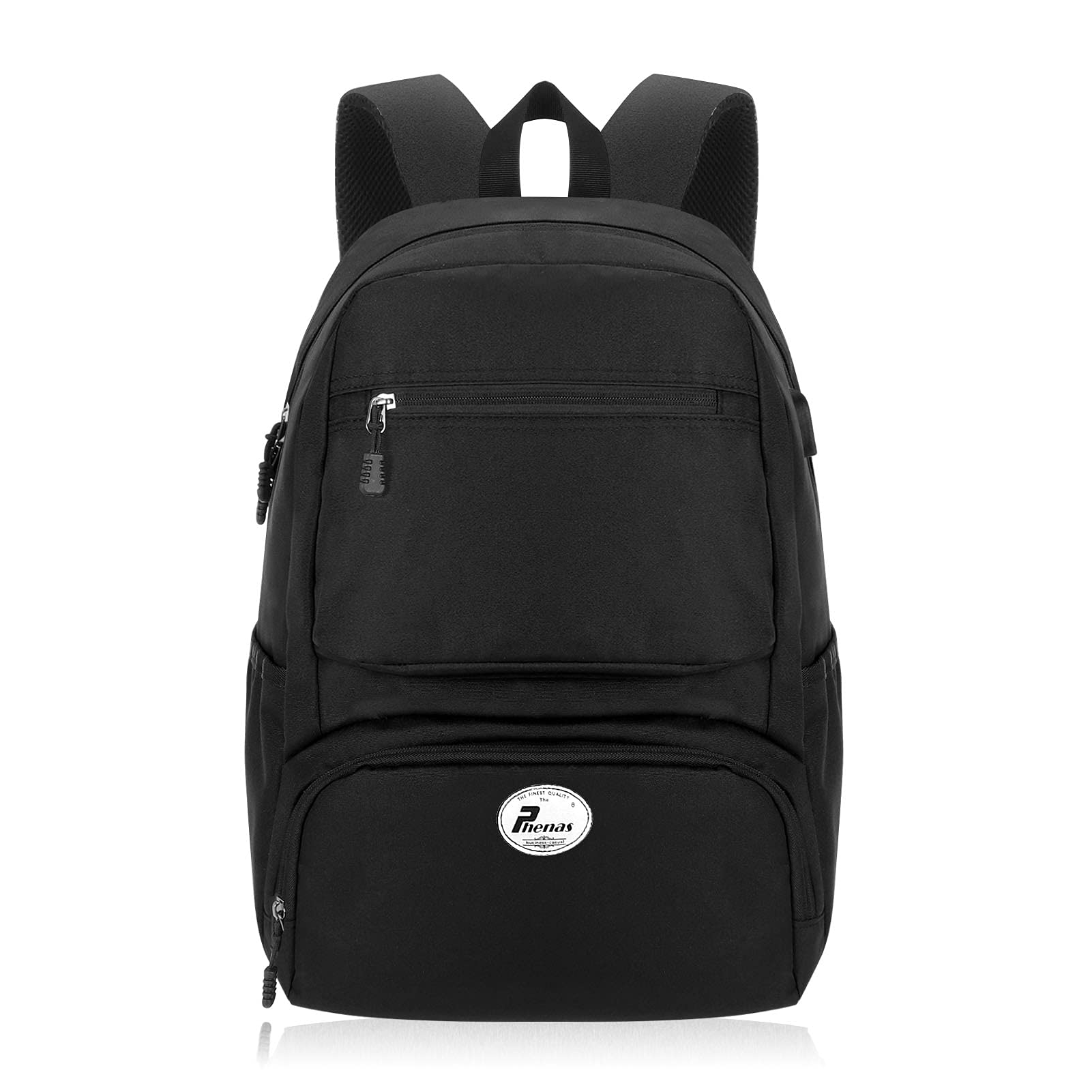 PHENAS Anti-Theft Laptop Backpack with USB Charging Port - Large Business Backpack for Women & Men - Perfect for Office, Work, School & Travel