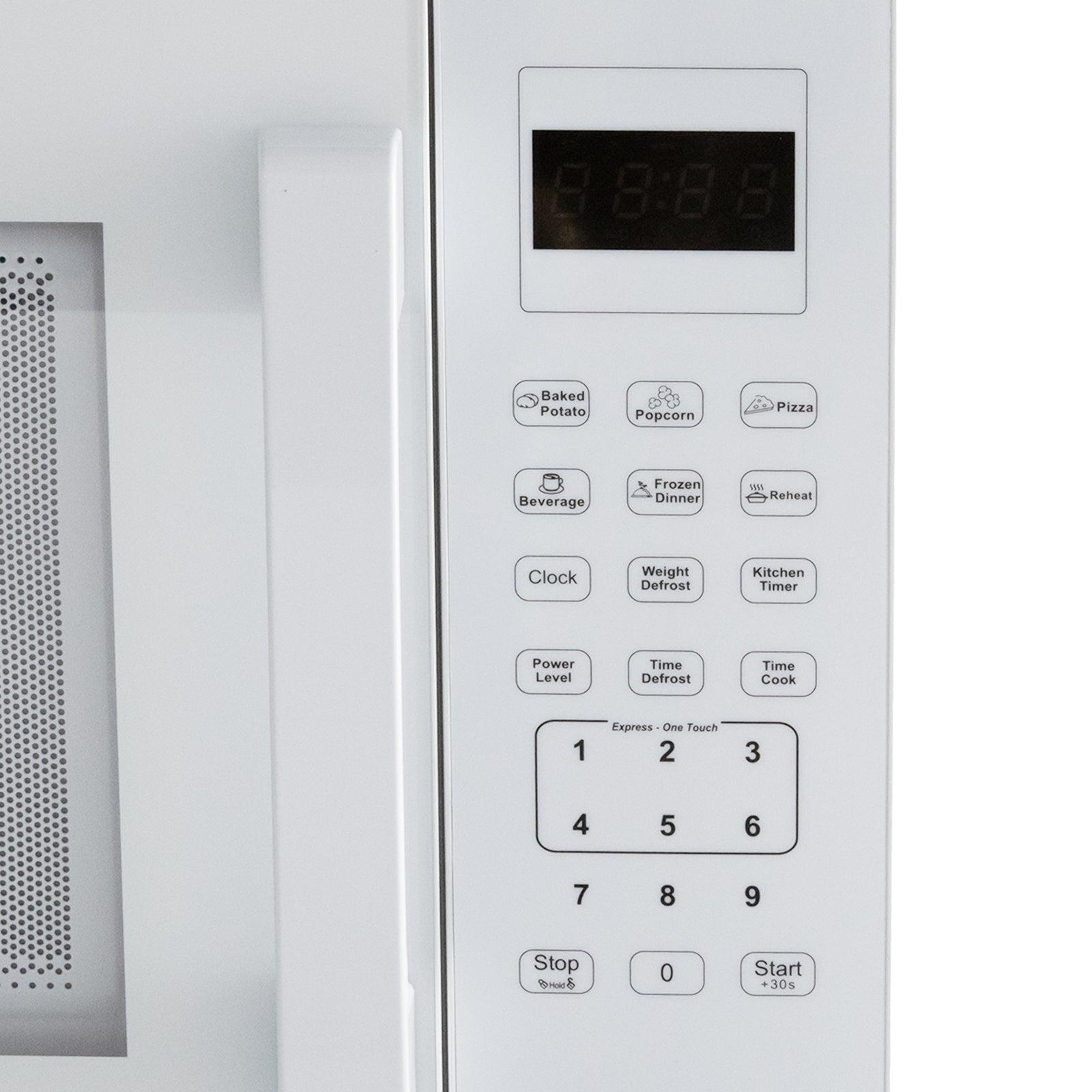 Avanti 1.5 Cu. Ft. Compact Microwave Oven - White, Countertop, 1000W, 10 Power Levels, Defrost & Quick Cook - Perfect for Dorms, Offices & Small Kitchens
