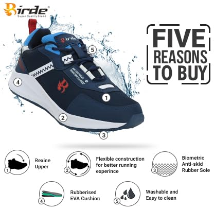 Birde Men's Casual Sneakers - Lightweight & Comfortable Walking Shoes for Men & Boys | Perfect for Daily Wear, Gym, and Outdoor Activities