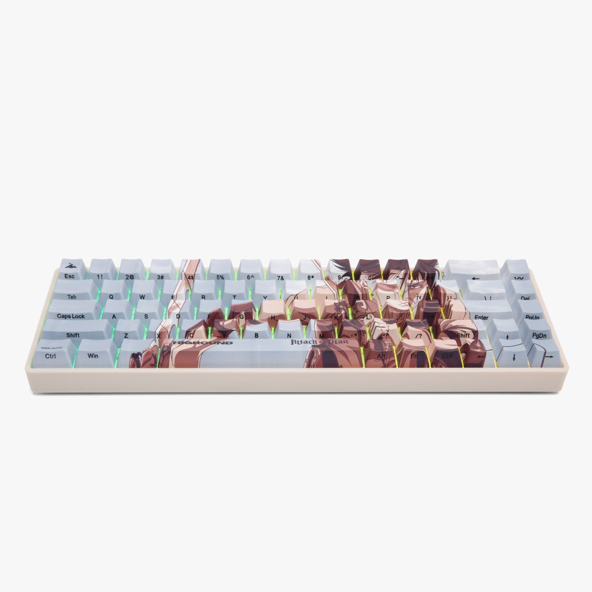AOT2 x HG Basecamp 65HE Mechanical Keyboard - Levi Edition | Compact 65% Layout, Hot-Swappable Keys | Perfect for Gaming, Coding & Office Work