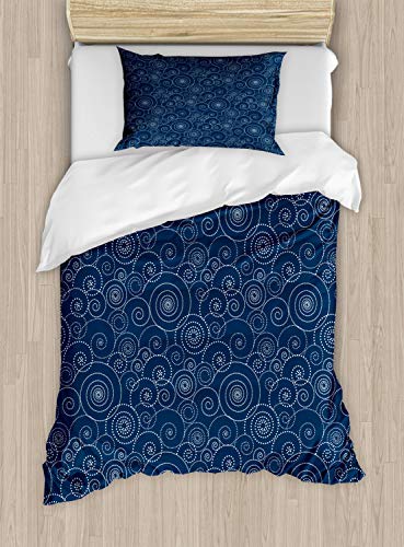 Night Blue and White