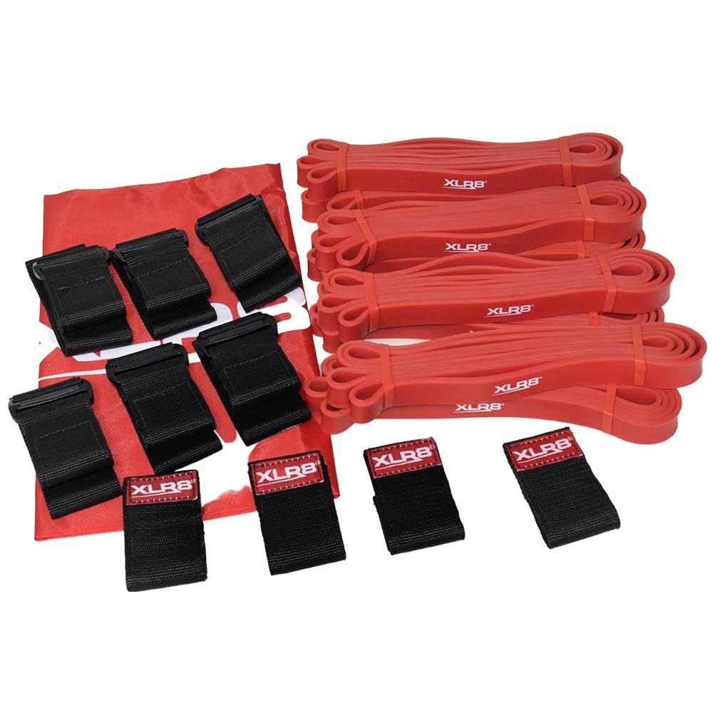XLR8 Red Mini Resistance Band Set for Speed & Agility Training - Workout Bands for Athletes, Fitness, Home Gym & Physical Therapy