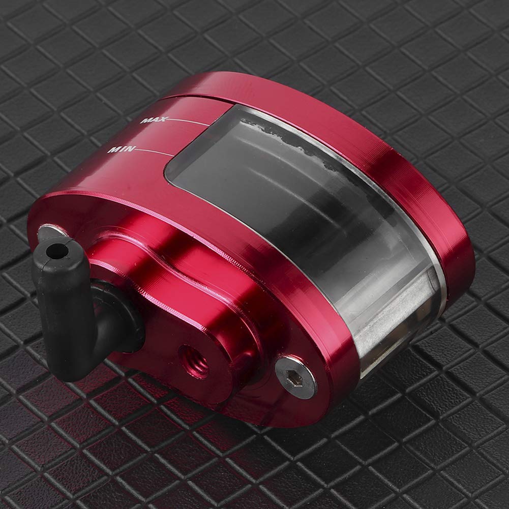 Universal Motorcycle Brake Clutch Oil Cup - Red Reservoir Bottle for Bike Maintenance