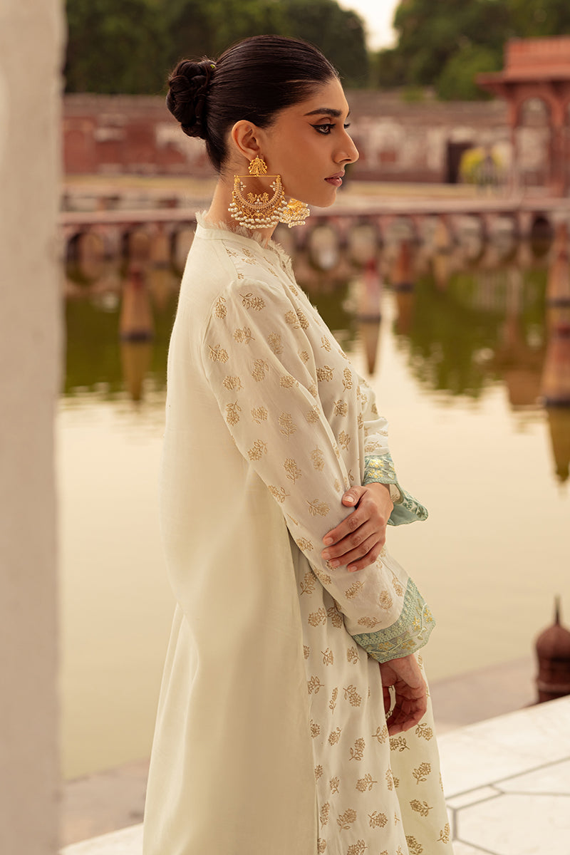 Mint Breeze Embroidered Shirt for Women - Floral Stitched Casual Blouse - Perfect for Summer Outfits, Beach Vacations & Boho Style