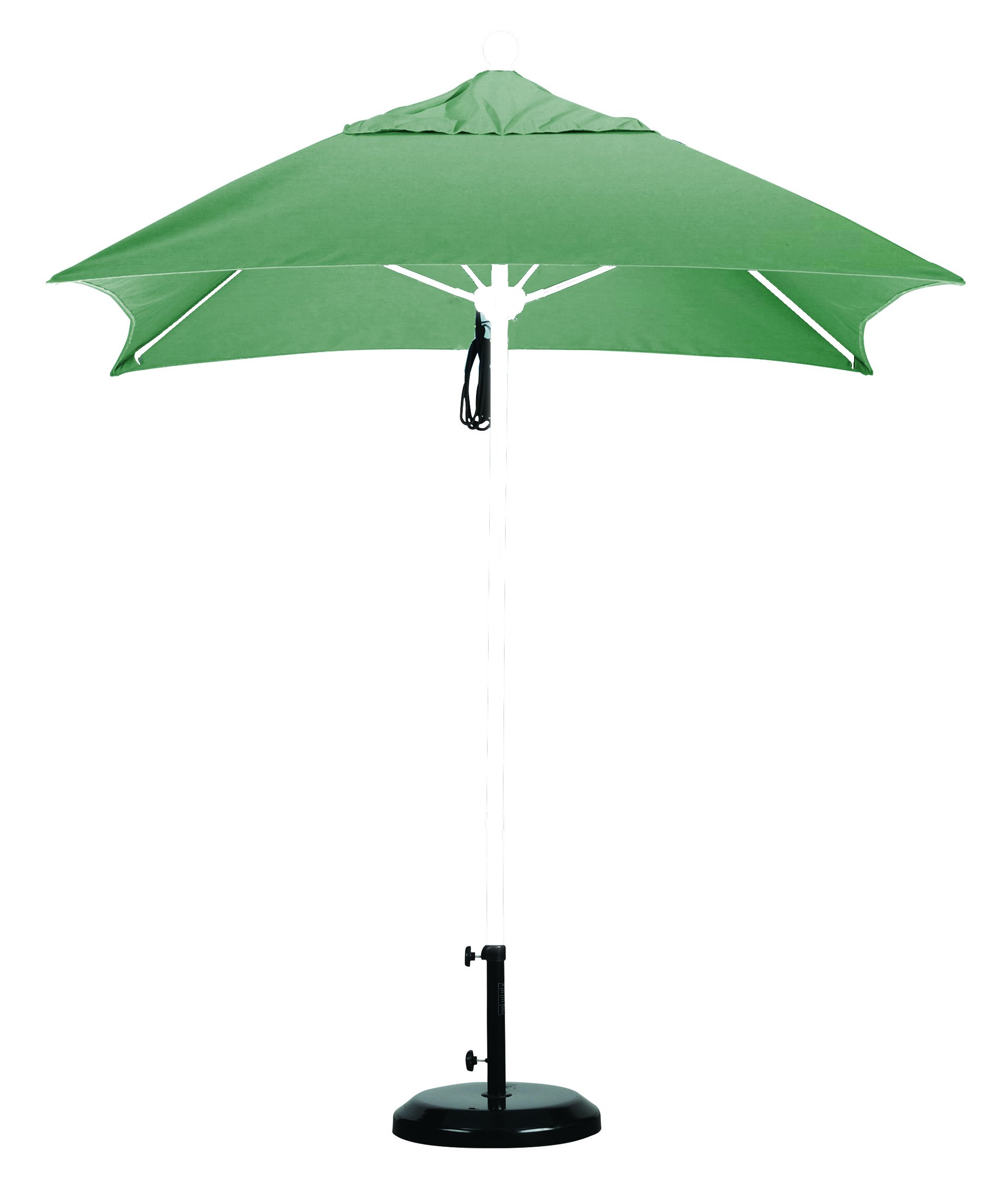 6 ft. Aluminum Patio Umbrella with Sunbrella Fabric & Double Vent - California Style Outdoor Shade for Poolside, Garden, and Backyard Relaxation