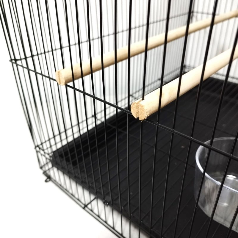 DAYANG 600 Large Bird Cage 46x31x33cm - Black Metal Aviary for Parrots, Cockatiels & Small Birds | Perfect for Home, Office or Outdoor Use