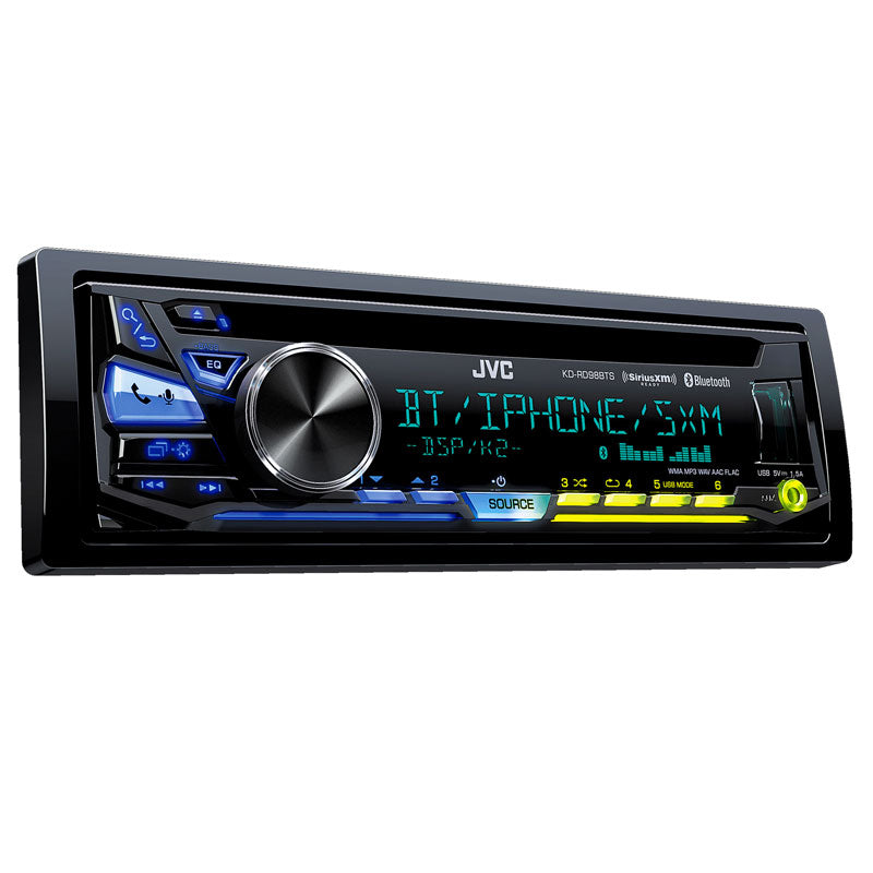 JVC KD-RD98BTS Bluetooth Car Stereo Receiver with USB/AUX Input - Perfect for Hands-Free Calling & Music Streaming in Your Vehicle