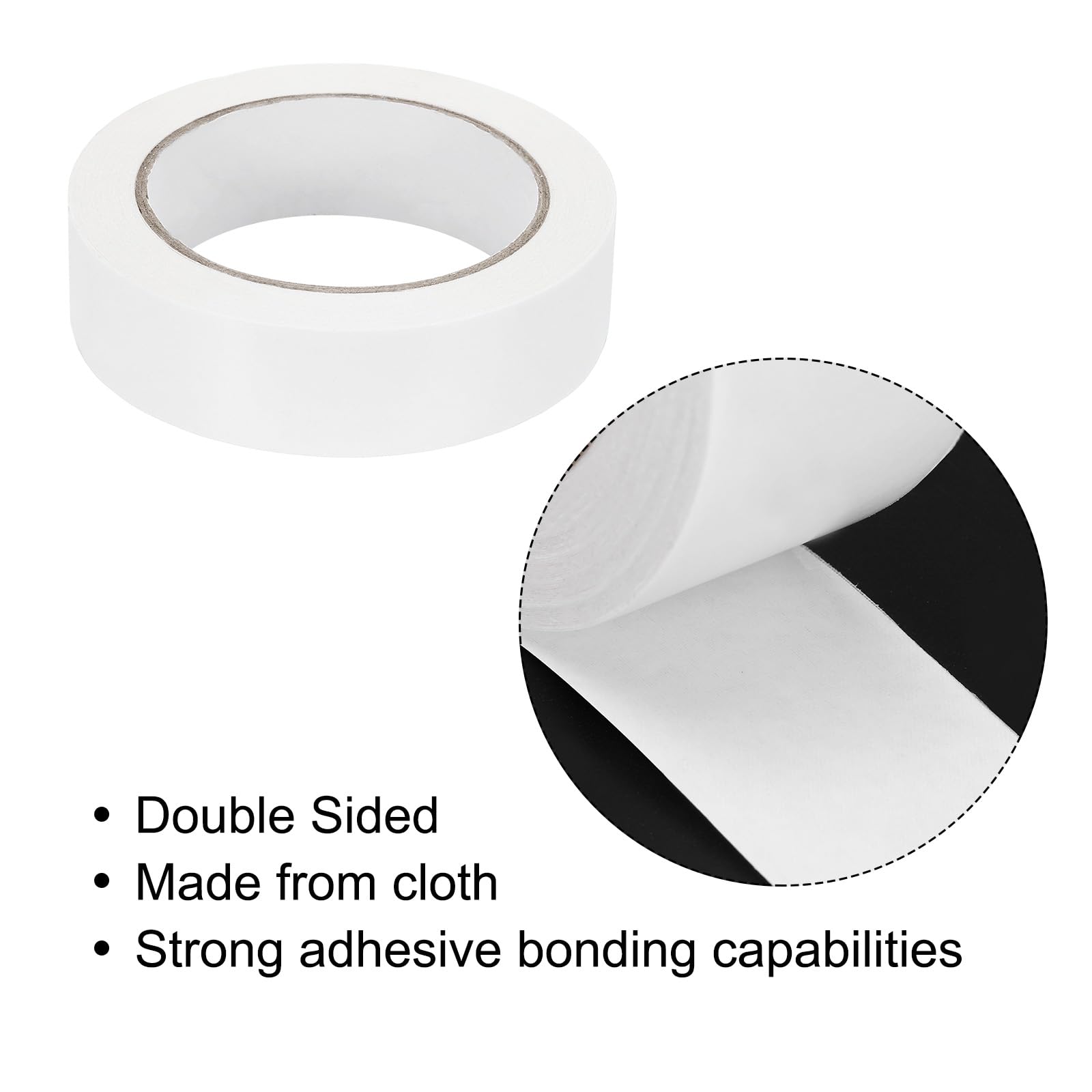 Meccanixity 1.1 Inch x 20 Yards Double Sided Bookbinding Repair Tape - 8 Mil Cloth Tape for Book, Document & Fabric Repair (1 Roll) - Perfect for Restoring Old Books, Albums & Important Documents