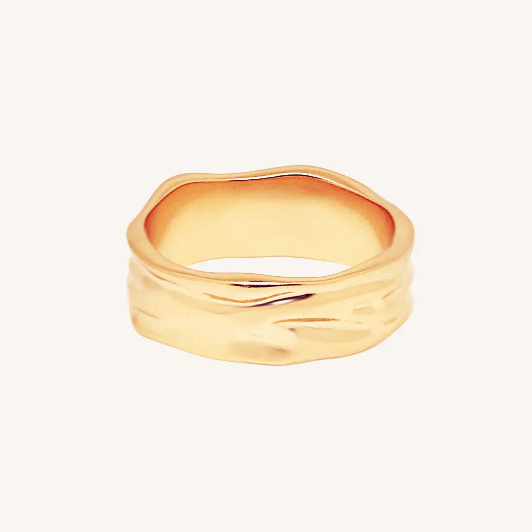 Dune Ring for Women - Boho Chic Sand Dune Inspired Stackable Ring Set - Perfect for Beach Vacations, Festivals & Everyday Boho Fashion