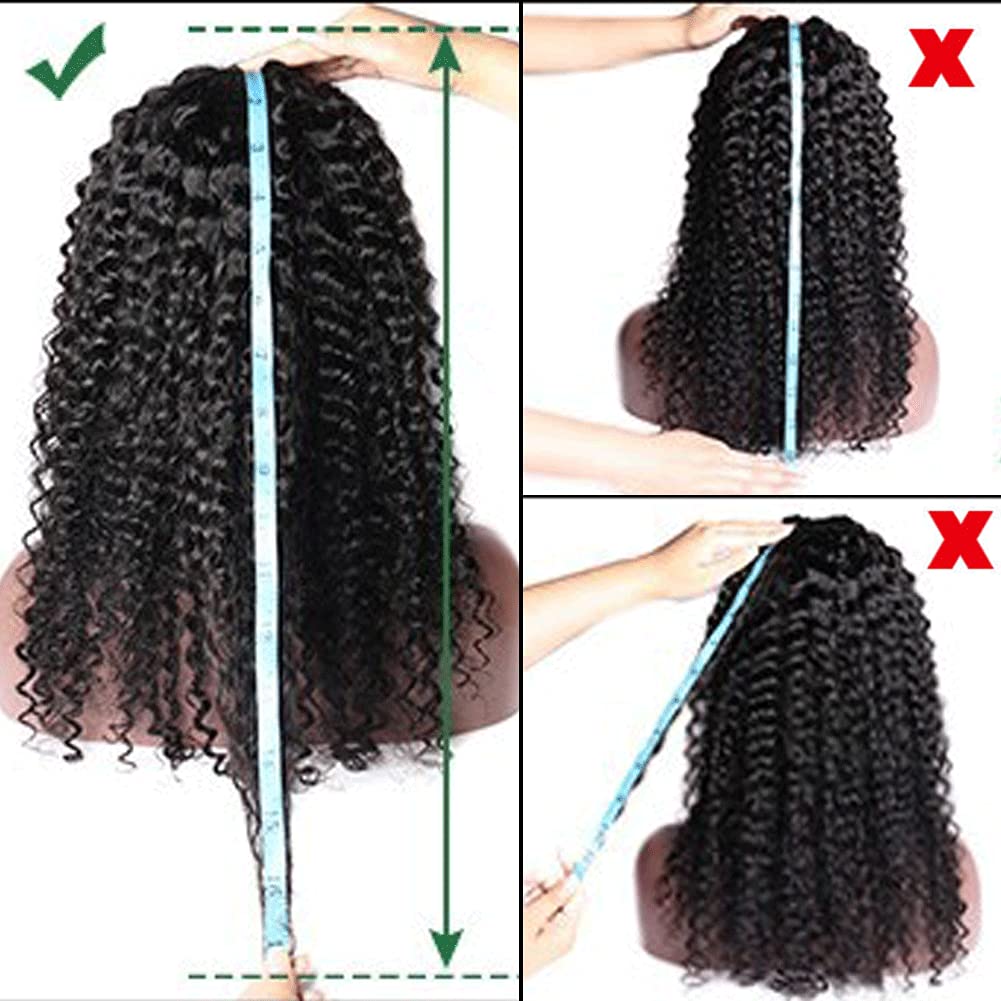 Brazilian Remy Human Hair Wigs - Deep Curly T Part Lace Front Wig with Baby Hair & HD Lace | Pre-Plucked 130% Density Bob Wig 10