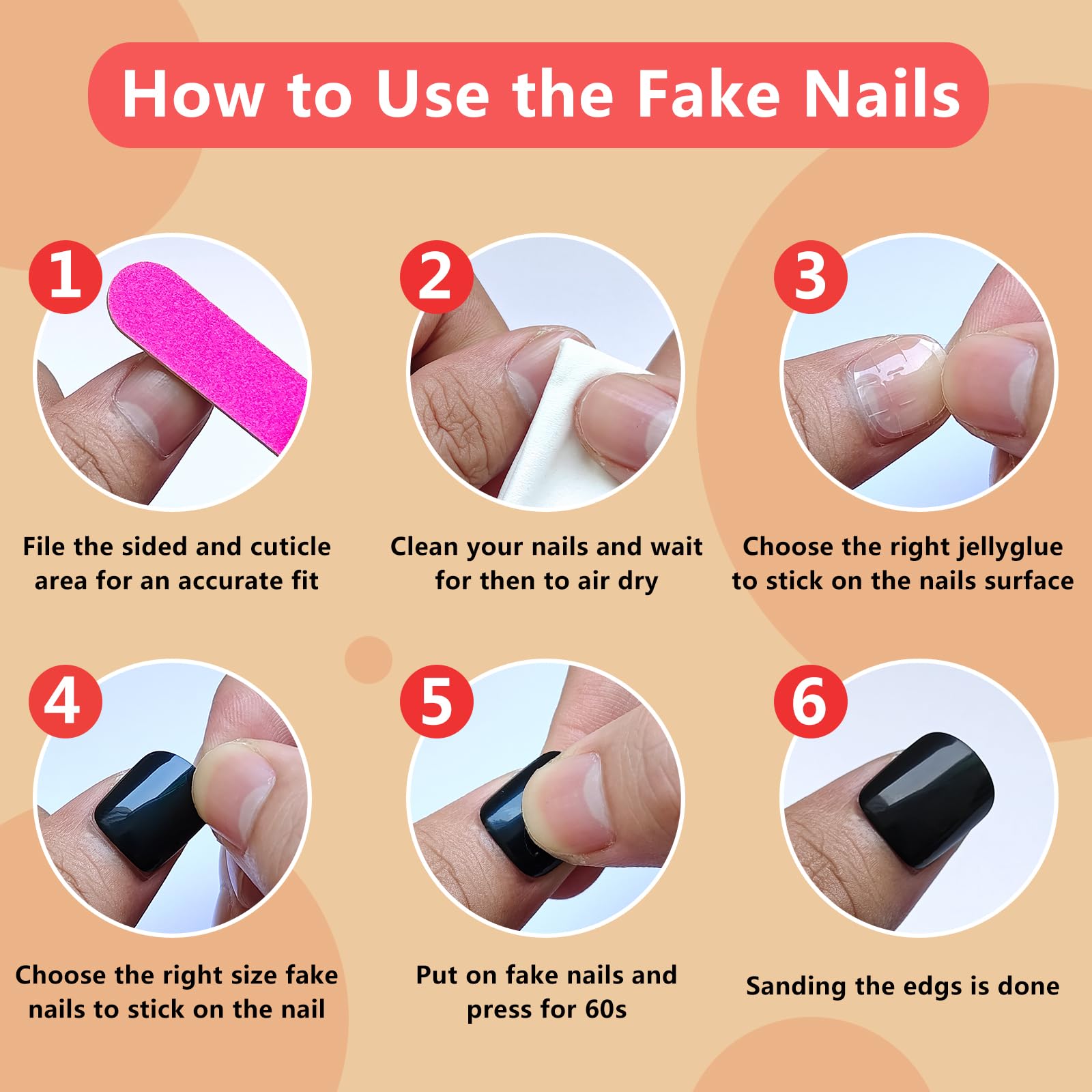240PCS Short Square Press On Toenails - Glossy Acrylic Fake Nails for Women | Natural Nude Color | Easy Application & Long Lasting | Perfect for Pedicures, Vacations & Summer Sandal Season
