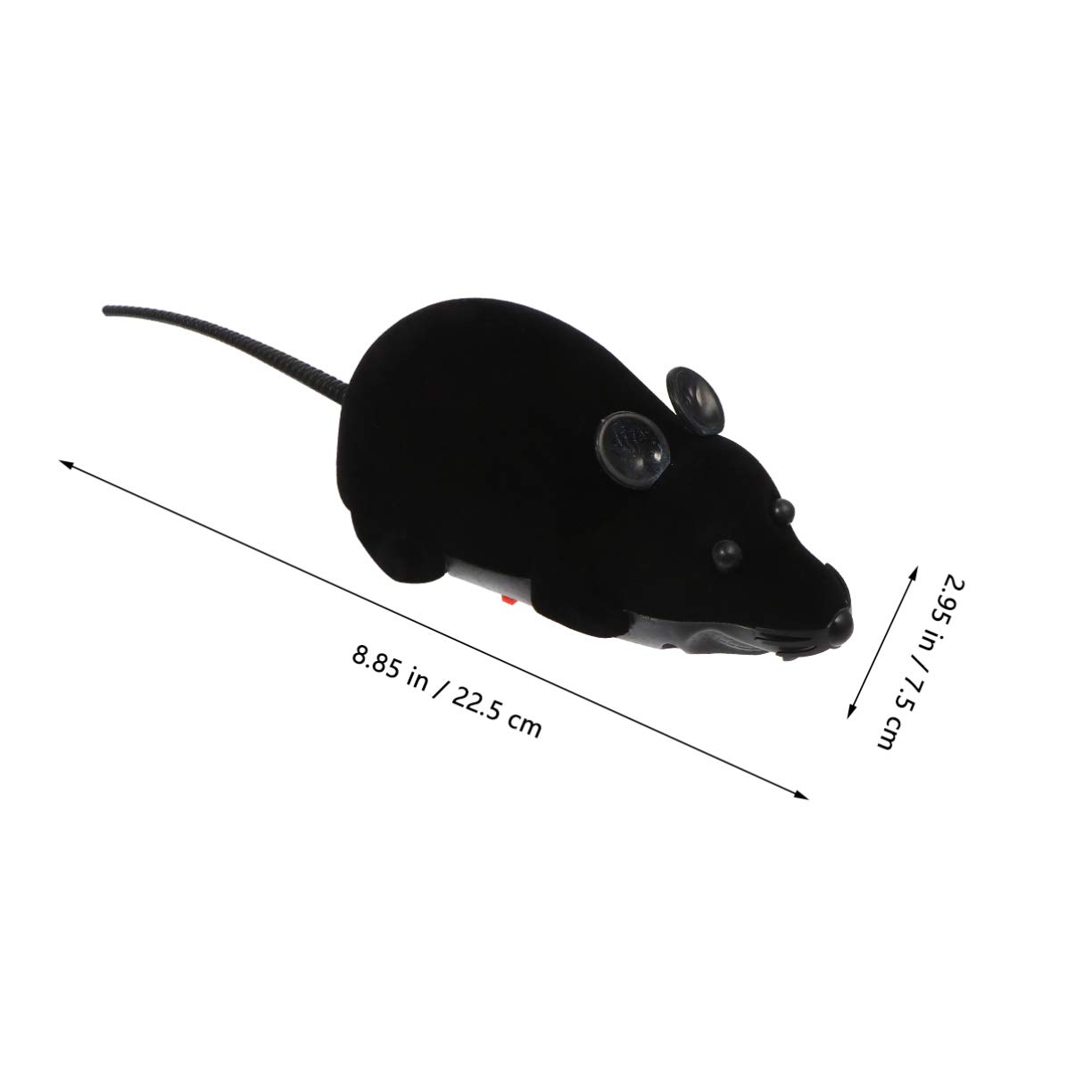 NUOBESTY Realistic Remote Control Fake Rat Toy - Halloween Prank Joke, Christmas Gag Gift, Spooky Plush Mouse for Cats, Dogs & Kids - Perfect for Pranks, Parties & Scare Tactics
