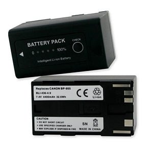 Canon BP-955 7.4V 4400mAh Replacement Battery for Canon Cameras - Perfect for Travel Photography & Professional Shooting