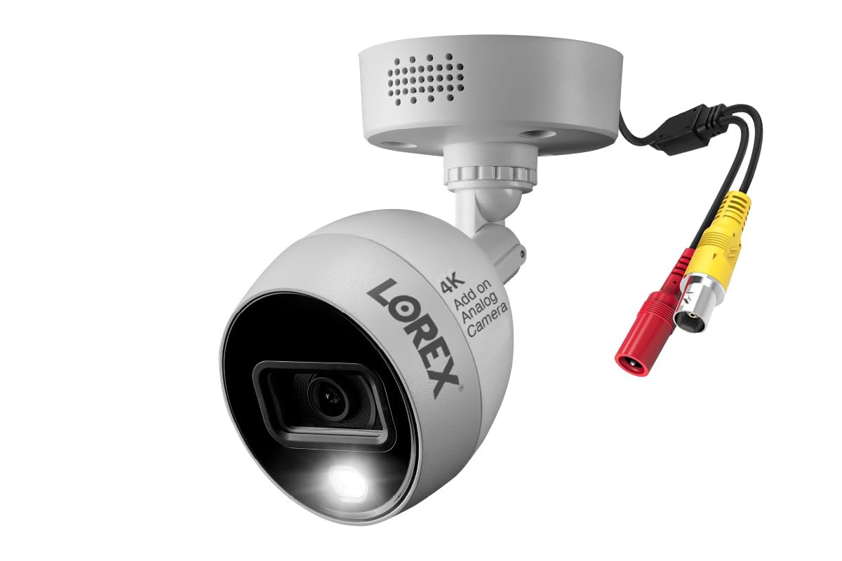 Lorex C883DA 4K Ultra HD Security Camera with Active Deterrence & Color Night Vision - Renewed | Outdoor/Indoor Surveillance for Home & Business Protection