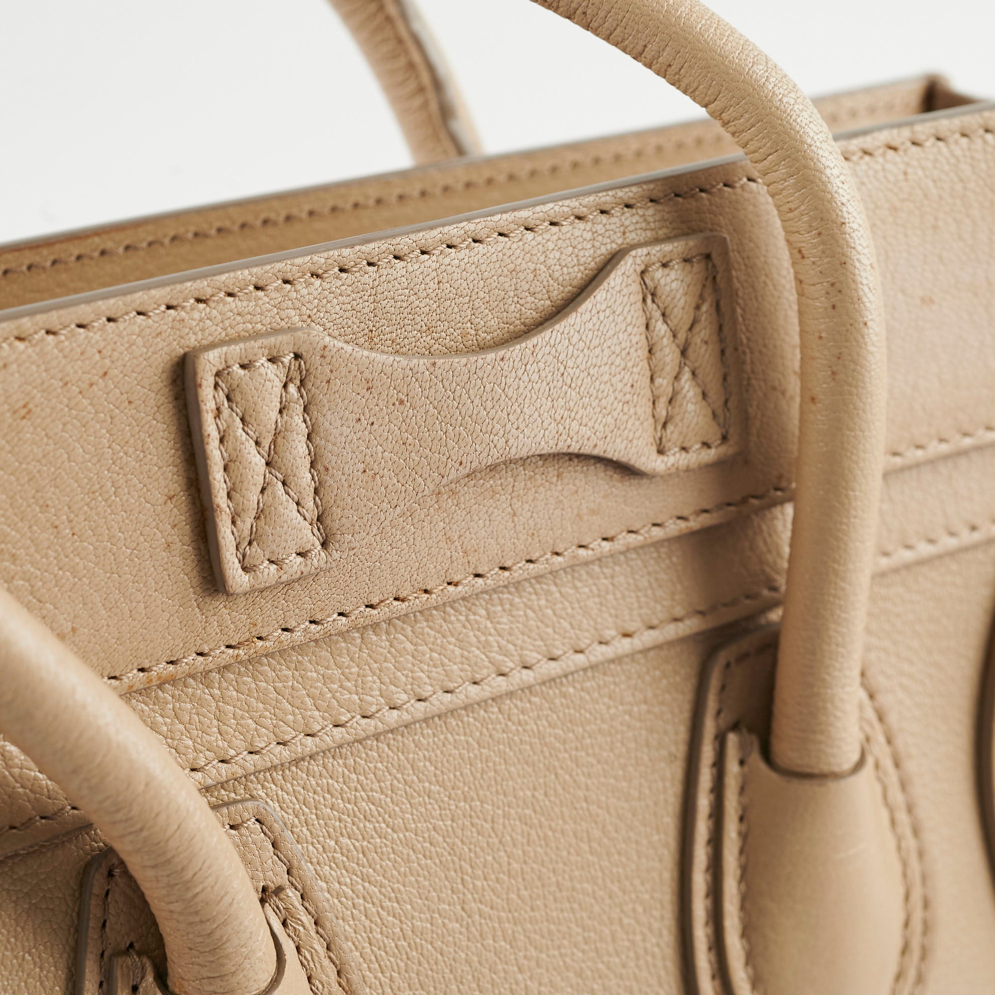Celine Micro Luggage Dune Handbag - Premium Leather Crossbody Bag for Women | Perfect for Work, Travel & Everyday Use