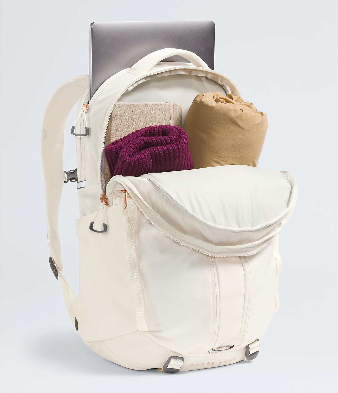 The North Face Women's Surge Luxe Backpack - Water-Resistant Hiking Daypack for Travel, Work & School | Durable Laptop Compartment & Organizational Pockets