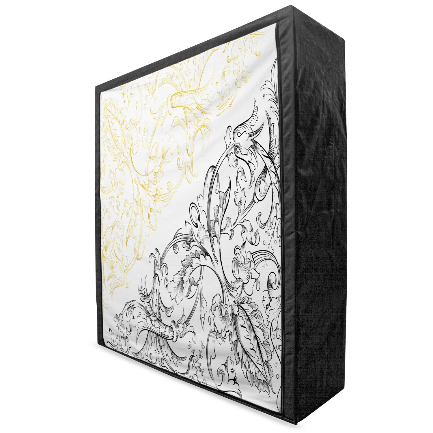 Ambesonne Floral Portable Fabric Wardrobe - 59