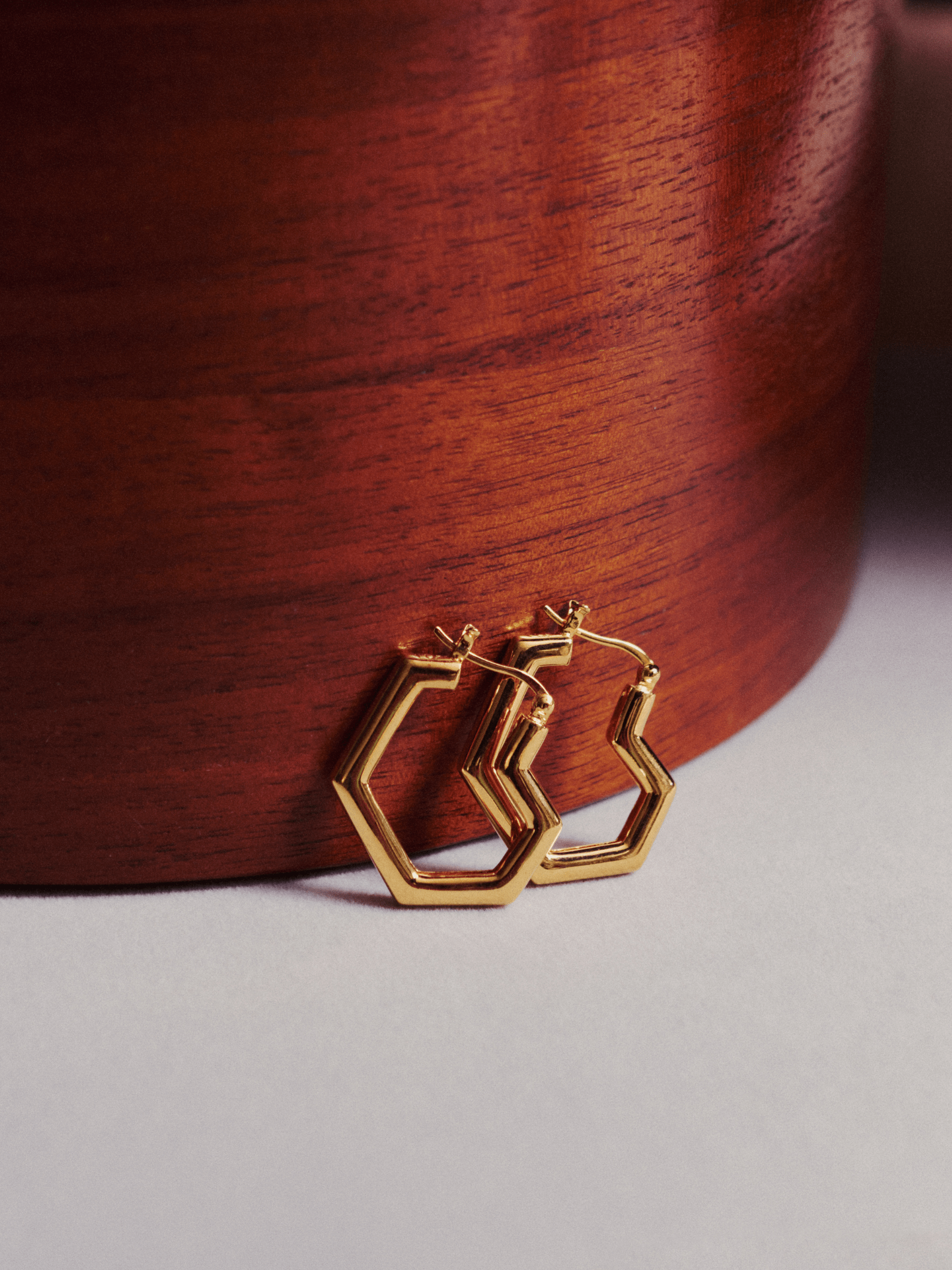 18k Gold Plated Daryl Small Hoops - Elegant Minimalist Hoop Earrings for Women | Perfect for Everyday Wear, Office, Date Night & Special Occasions