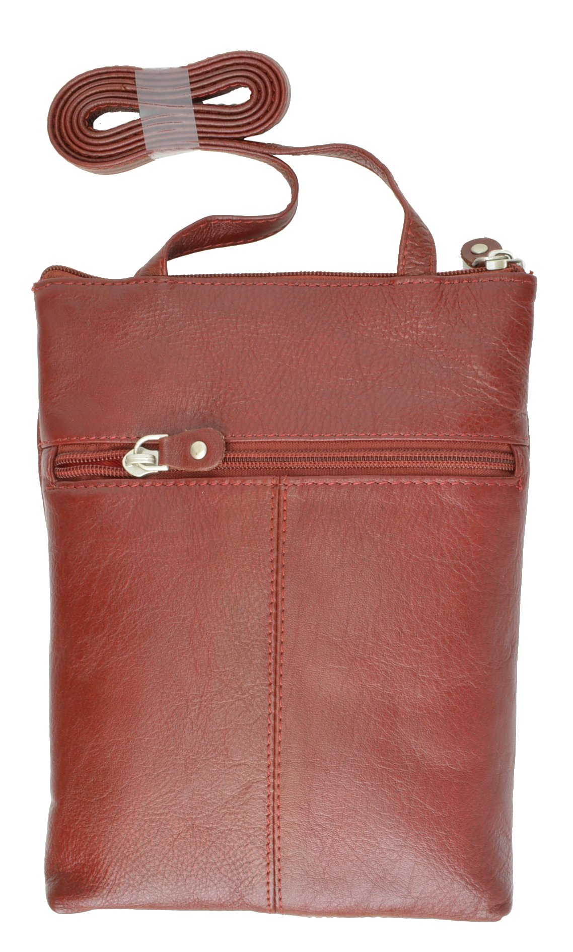MARSHAL Genuine Leather Crossbody Bag - Mini Purse Organizer for Women, Travel Essentials Pouch with Multiple Card Slots (Perfect for Daily Use, Shopping & Vacation)