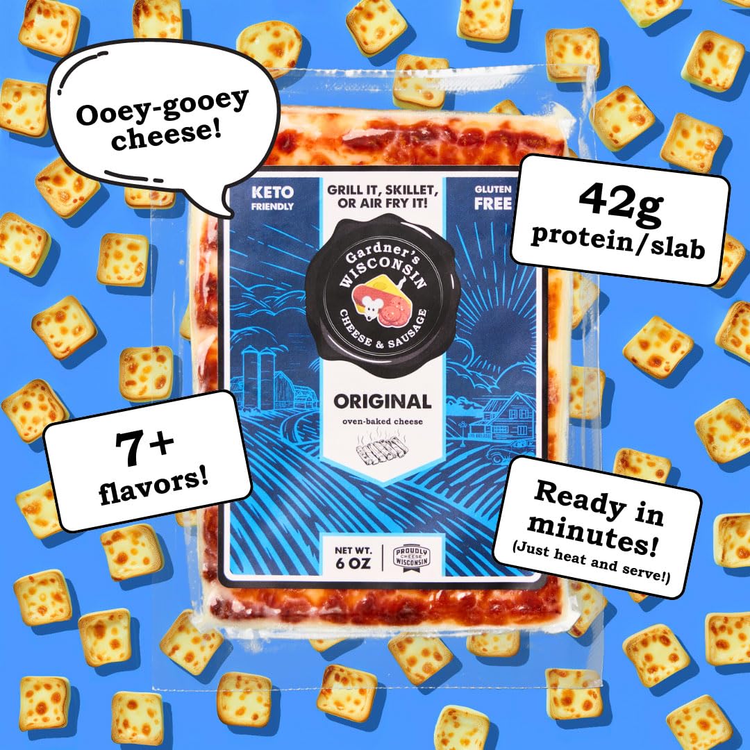 Premium Wisconsin Artisan Oven-Baked Cheese (7-Pack) – Handcrafted Cheese Gift Set for Grilling, BBQs, Holiday Gifting & Entertaining – Perfect for Cheese Boards, Charcuterie & Party Appetizers