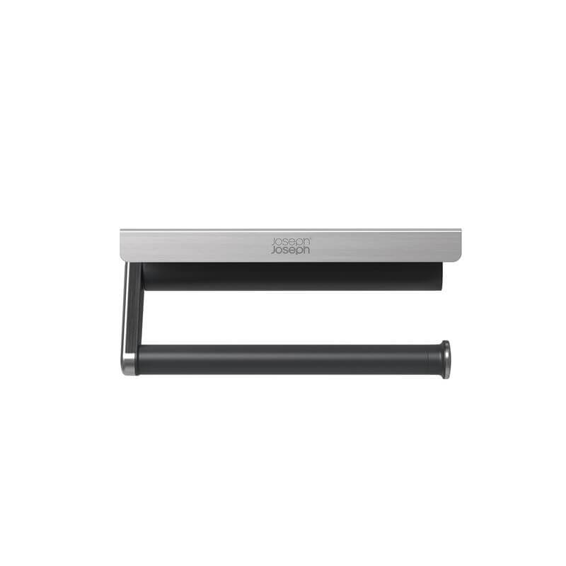 Joseph Joseph Under Shelf Stainless Steel Paper Towel Holder - Space Saving Kitchen Organizer for Countertops, Cabinets & RVs | Durable & Rustproof Design for Easy Access to Paper Towels