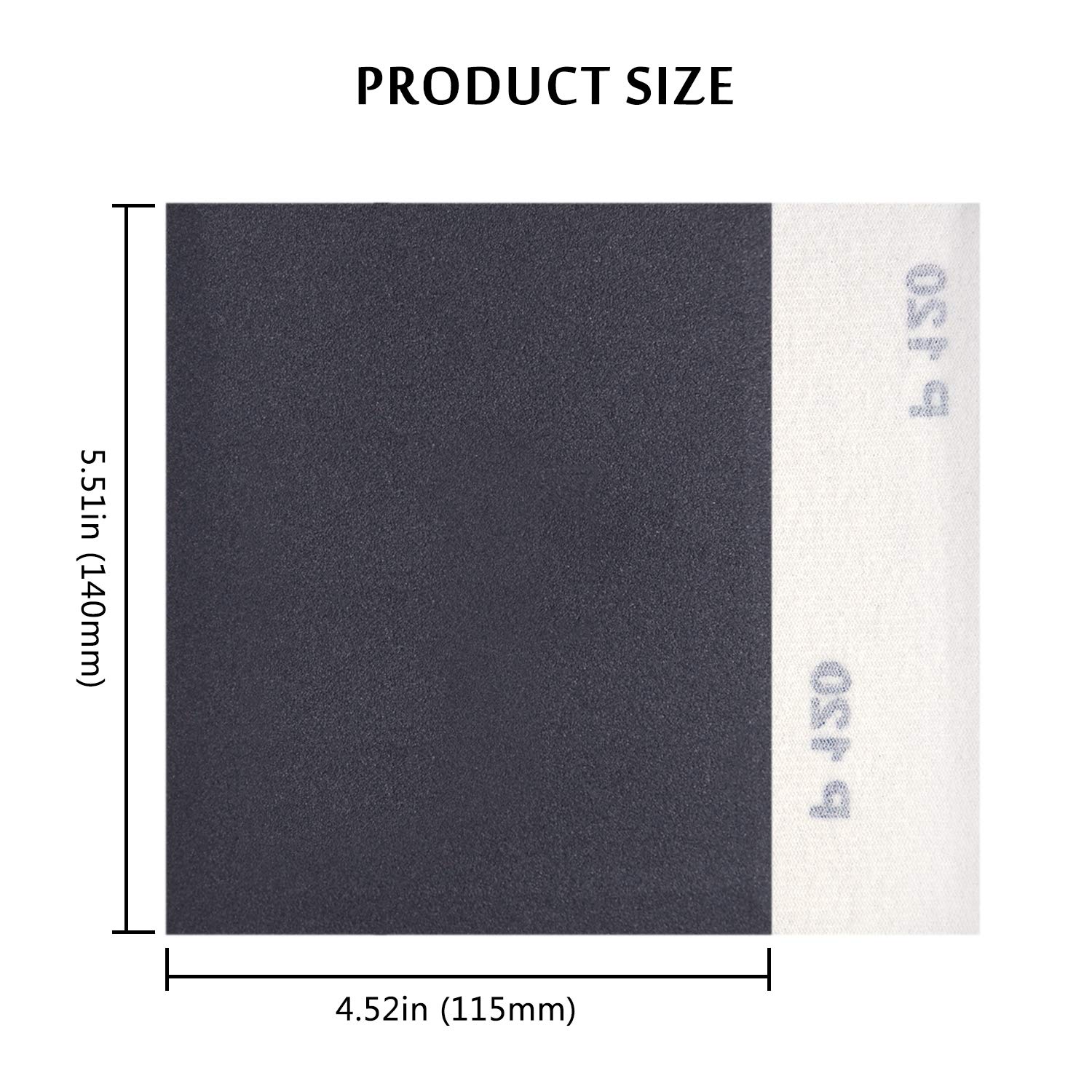 1/4 Sheet Sandpaper 120 Grit - 30PCS Hook & Loop or Clip on Sander Sheets - High Performance Waterproof Silicon Carbide Sanding Discs 5.5
