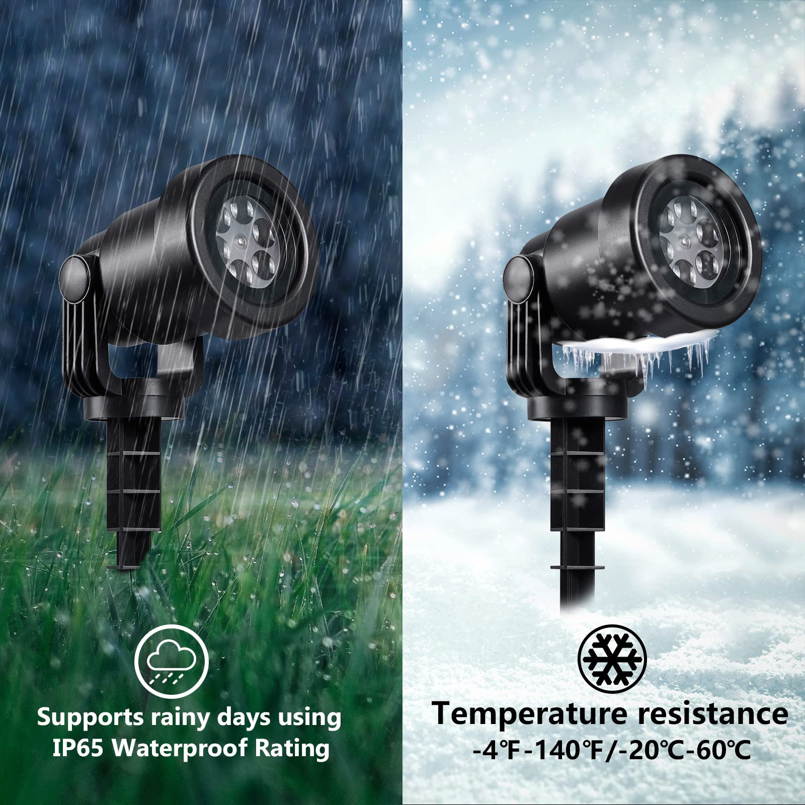 Best Outdoor Christmas Projector Lights - Holiday Decoration for Yard, House, and Garden - Perfect for Christmas, Halloween, and Party Decorations