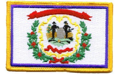 West Virginia Embroidered Iron-On Patch - State Pride Applique for Jackets, Hats, Bags & DIY Crafts