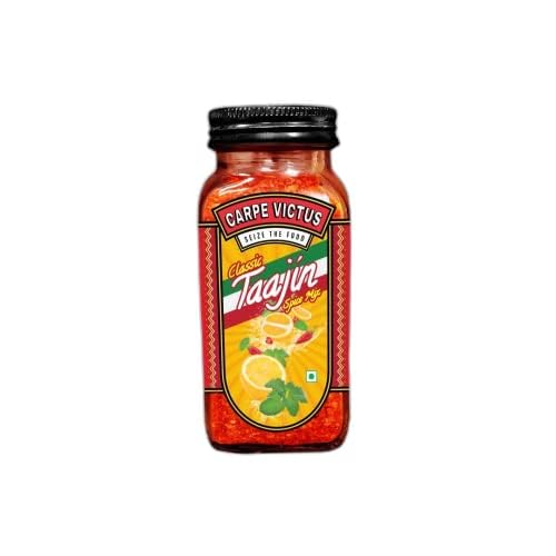 Carpe Victus Tajin Seasoning - 100g | Chili Lime Spice Blend for Fruits, Cocktails, Salads & Snacks | Mexican Spice Mix with Tangy Lemon Flavor | Perfect for Margaritas, Watermelon Slices & Grilled Corn | Authentic Taajin Style Seasoning