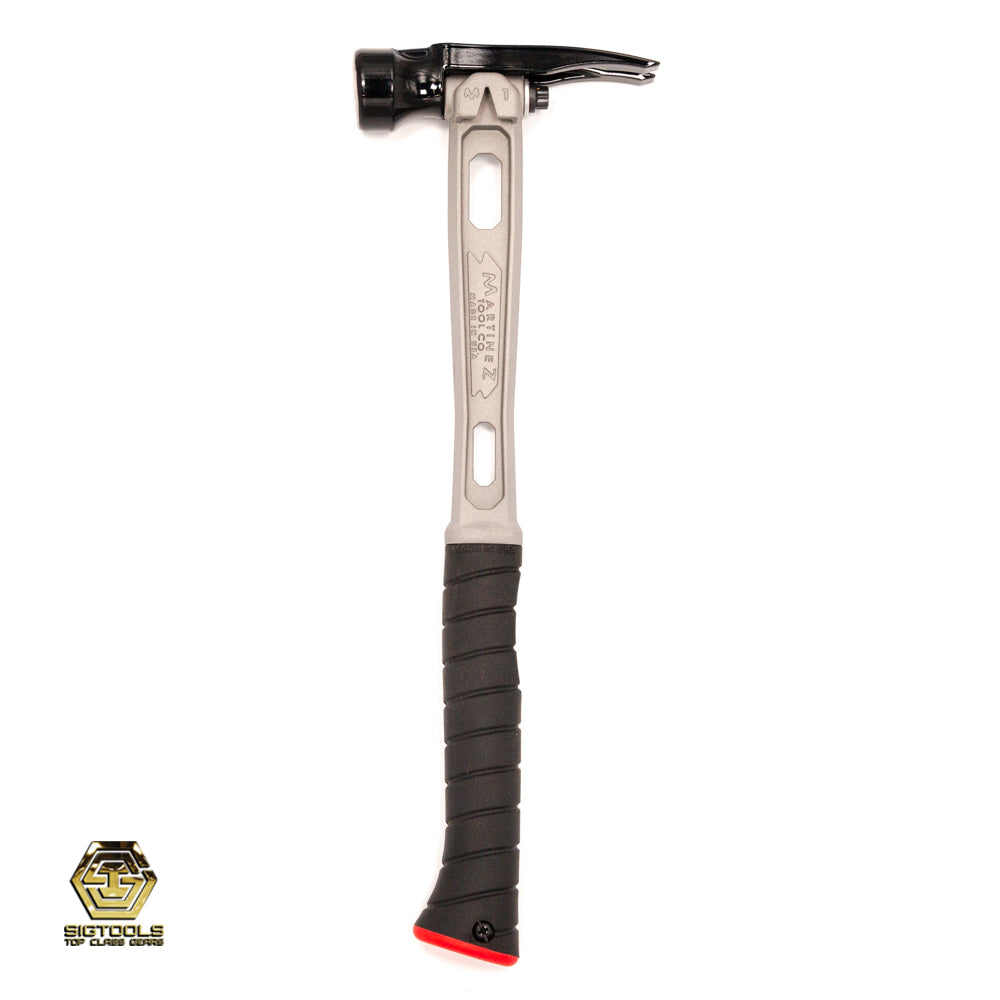 Martinez M1 Titanium Handle 15oz Smooth Face Steel Head Framing Hammer - Professional Construction Tool for Carpentry, Woodworking & DIY Projects
