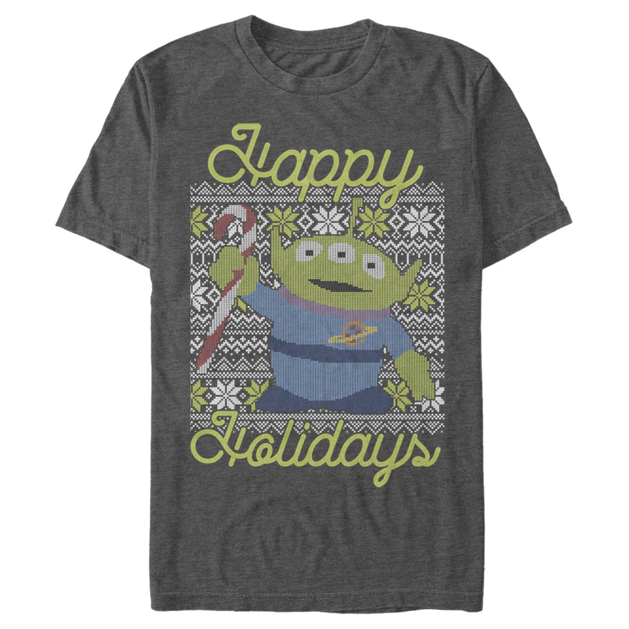 Men's Toy Story Happy Holidays Graphic T-Shirt - Funny Christmas Gift for Fans - Casual Wear & Holiday Parties