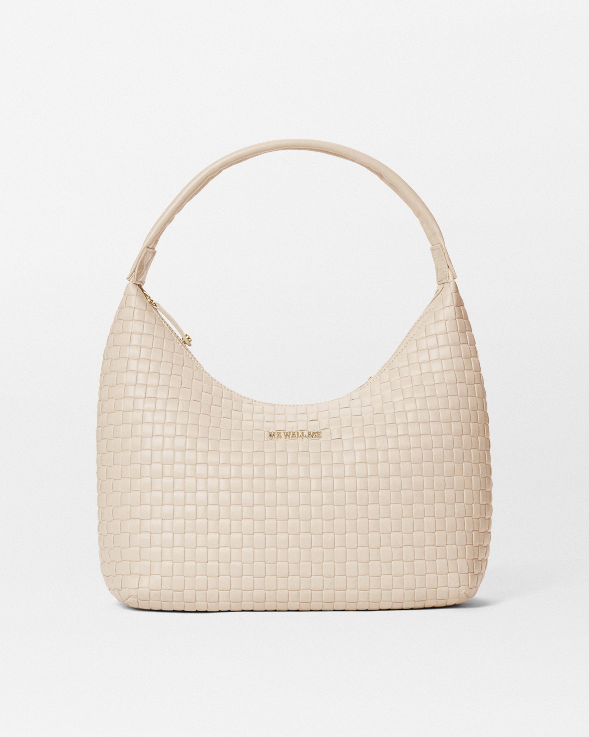 Medium Buff Woven Shoulder Bag - Stylish & Durable Crossbody Purse for Women | Perfect for Travel, Work & Everyday Use
