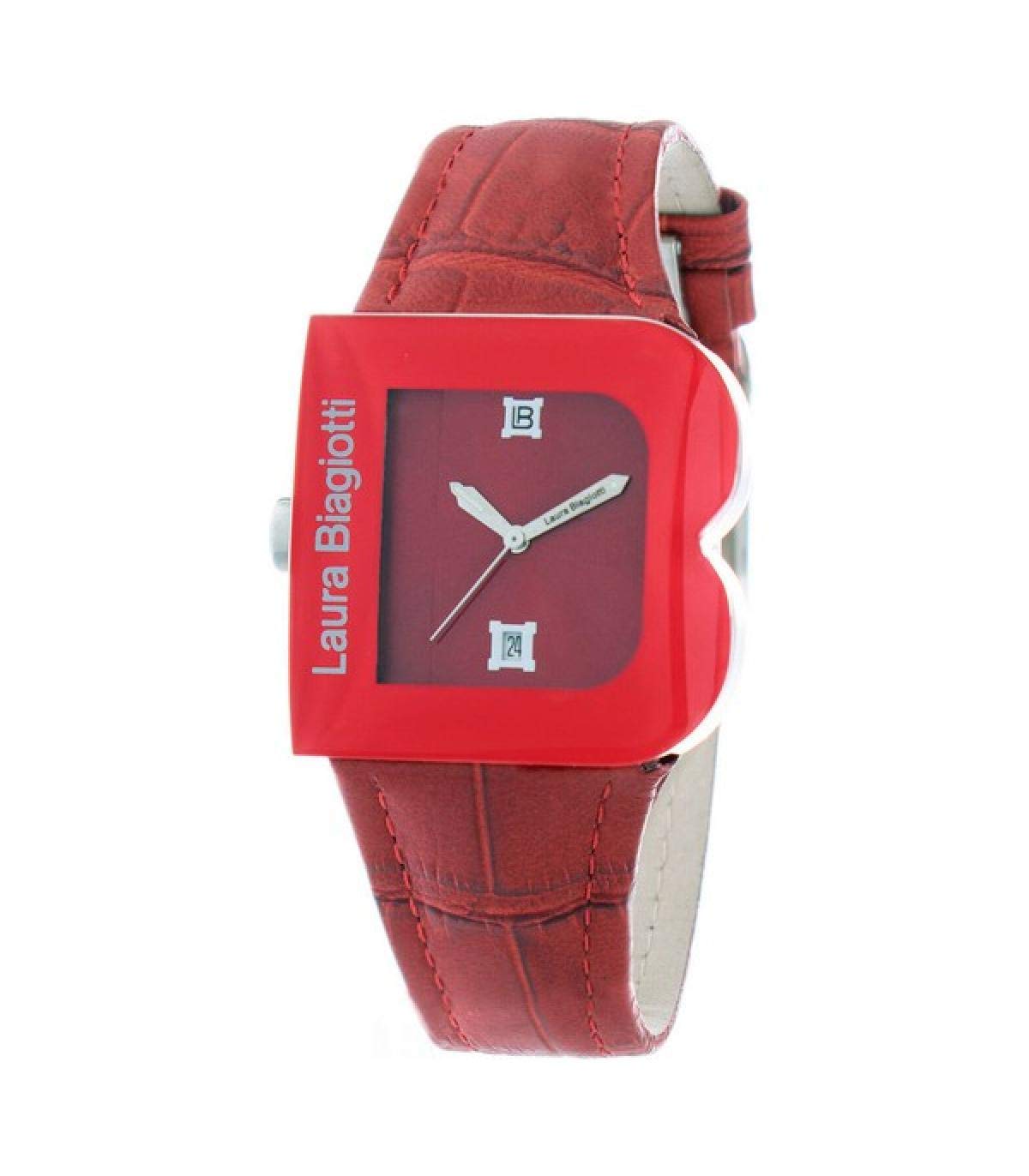 Laura Biagiotti LB0037L-03 Women's Stainless Steel Red Watch - Elegant Fashion Accessory for Daily Wear, Office & Special Occasions